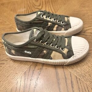 Gola Classics Cadet‎ Camo Camogreen Classic Women Lace Up Trainer Size 8